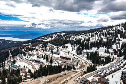 Aerial of the Condos and Schweitzer