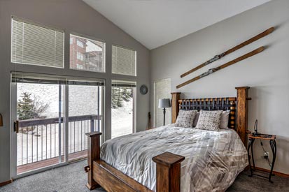 Bedroom with Slider to Ski Access