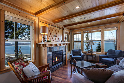 Example of a current cabin living room