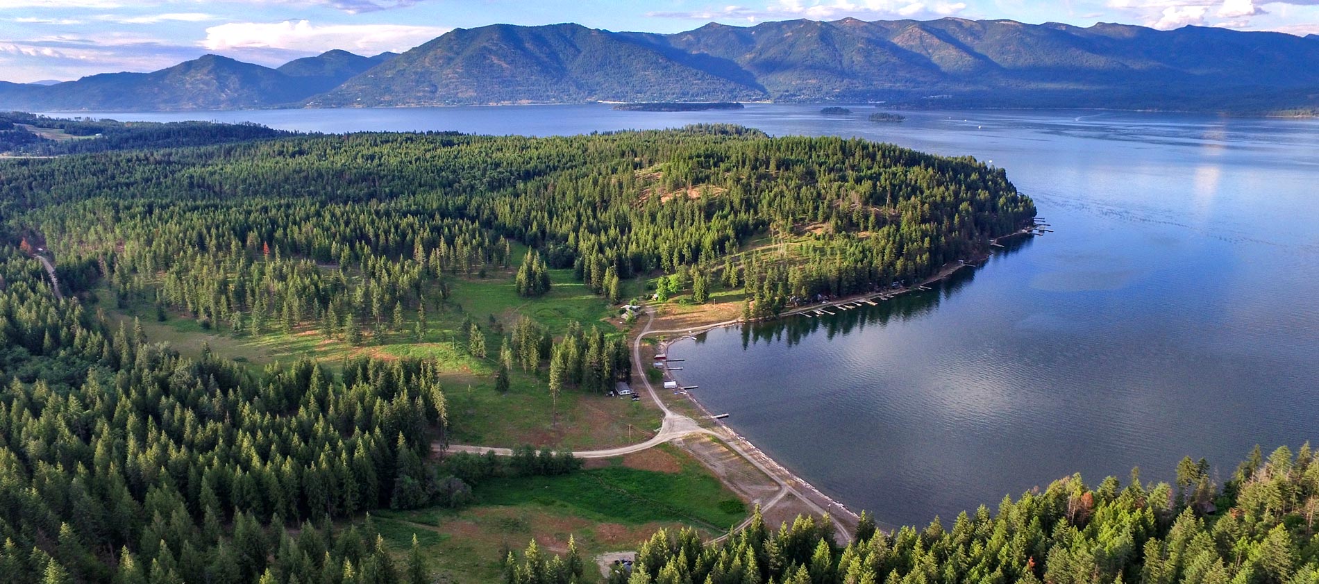 Camp Bay Estate 407 Acres and over 3000 feet of waterfront on Lake Pend Oreille